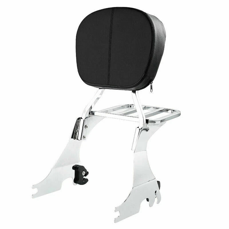 Sissy Bar Backrest Luggage Rack Fit For Harley Sportster 883 1200 48 72 04-22 US