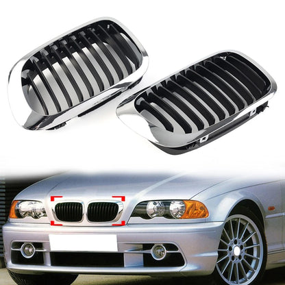 Front Bumper Kidney Grille For BMW 3 Series E46 2-Door Coupe Cabriolet 1999-2002
