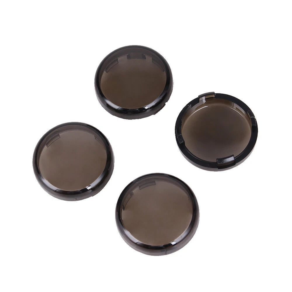 4X Turn Signal Light Smoke Lens Cover for Harley Touring Sportster Softail Dyna