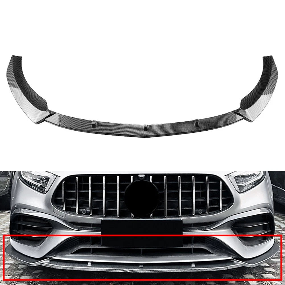 Front Bumper Spoiler Lip For Mercedes Benz A Class W177 A45 A45S 2019-2023