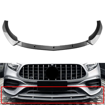 Front Bumper Spoiler Lip For Mercedes Benz A Class W177 A45 A45S 2019-2023