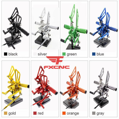 For Suzuki GSXR1000 2000-2004 FXCNC Rearset Footpeg Pedal Rear Set Motorcycle US