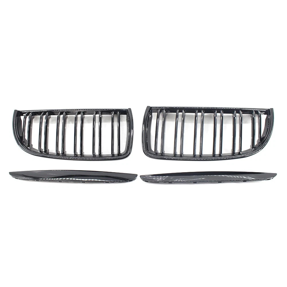 Dual Slat Front Kidney Grille For BMW 3-Series E90 2005-2008 For E91 Wagon 06-08