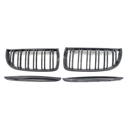 Dual Slat Front Kidney Grille For BMW 3-Series E90 2005-2008 For E91 Wagon 06-08