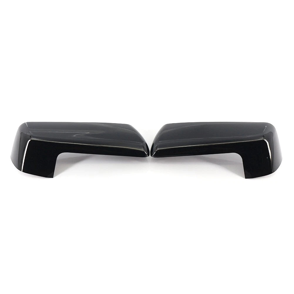 2pcs Black Rearview Mirror Cover Decor For Chevy Silverado Sierra 1500 2019-2022