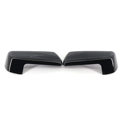 2pcs Black Rearview Mirror Cover Decor For Chevy Silverado Sierra 1500 2019-2022