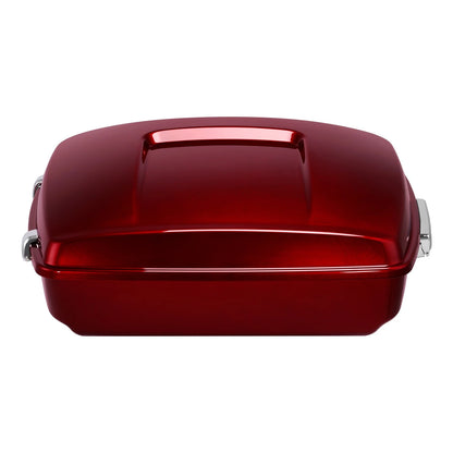 Chopped Trunk Fit For Harley Touring Electra Glide 2014-2025 Velocity Red Sunglo
