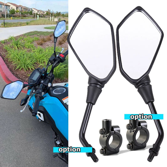 For CFmoto Cforce 600 500 1000 ATV Rearview Side Mirrors + HandleBar Mount Clamp
