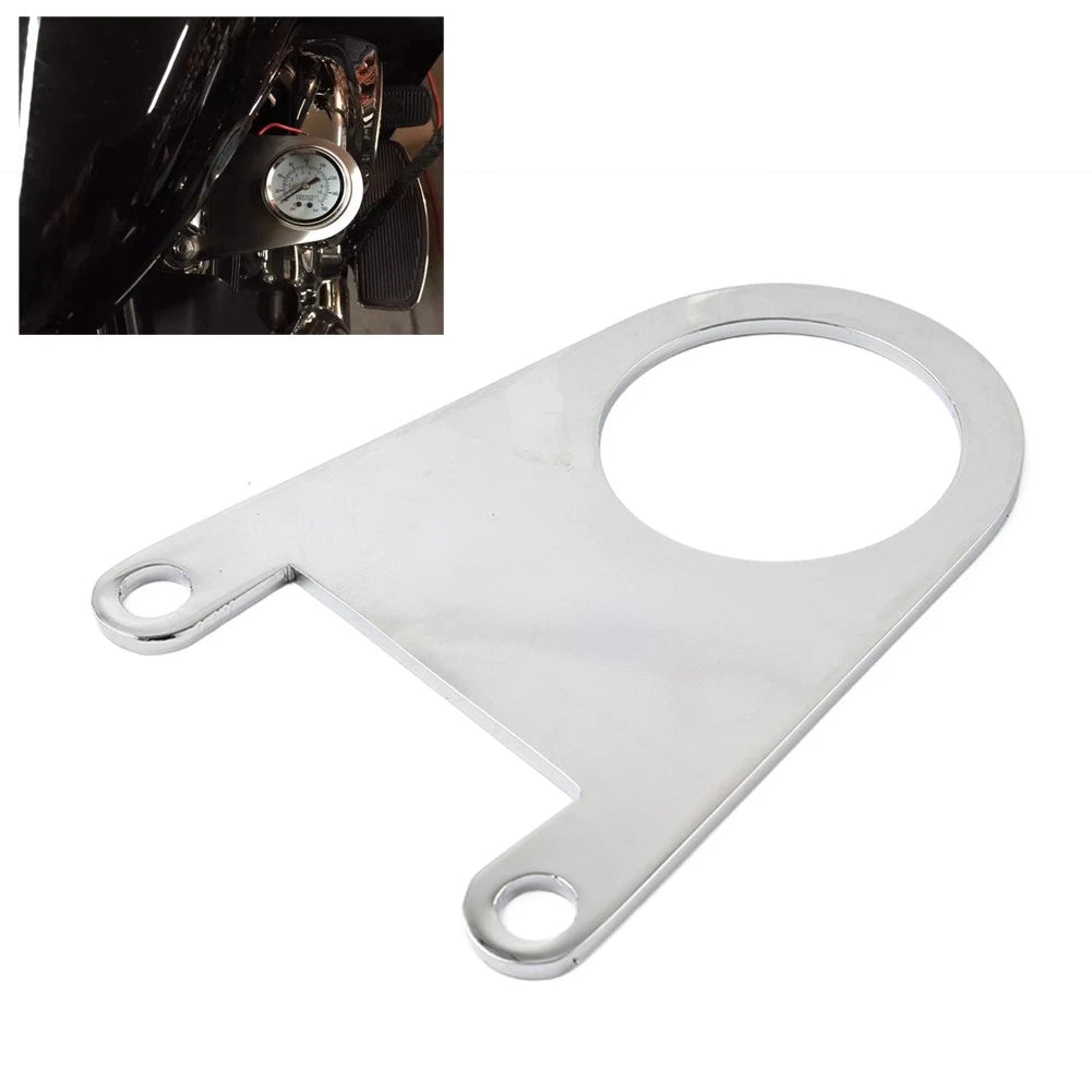 2" Air Ride Pressure Gauge Bracket Rocker Mounted For Harley Touring Cam 99-16
