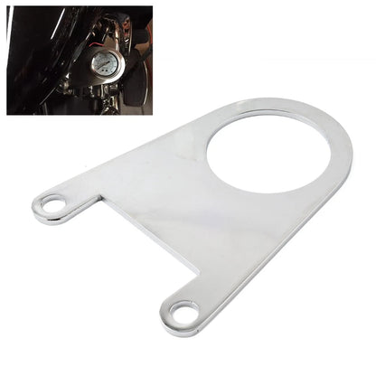 2" Air Ride Pressure Gauge Bracket Rocker Mounted For Harley Touring Cam 99-16