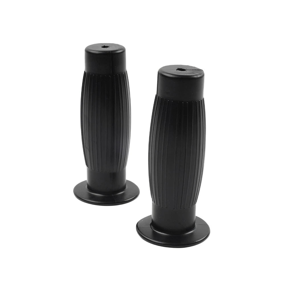 Universal 7/8" 1" Easy-Hold Hand Grips Vintage Motorcycle Handlebars Black