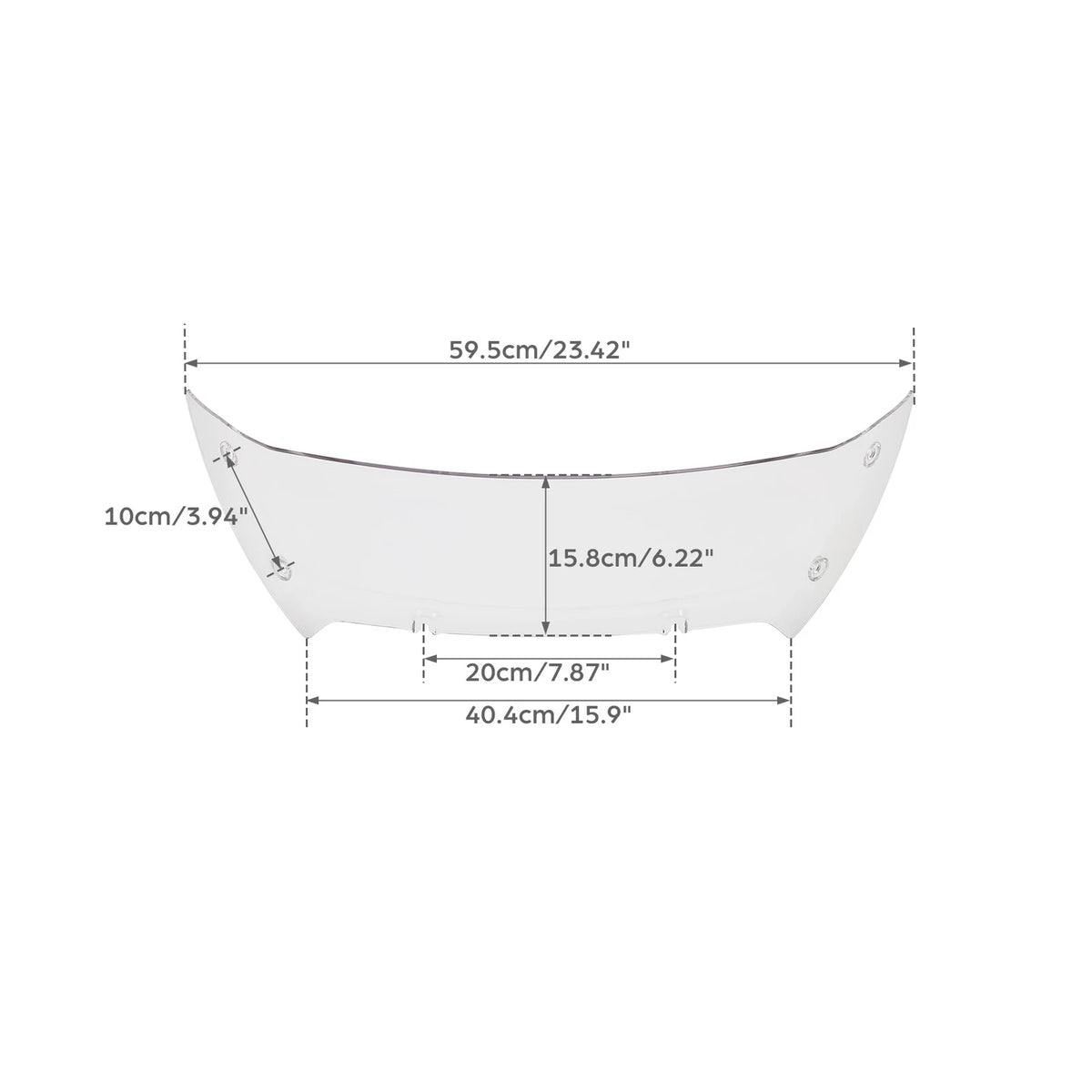 6" Clear Windshield Windscreen For Harley CVO Road Glide FLTRXSE 23-26 FLTRX 24+
