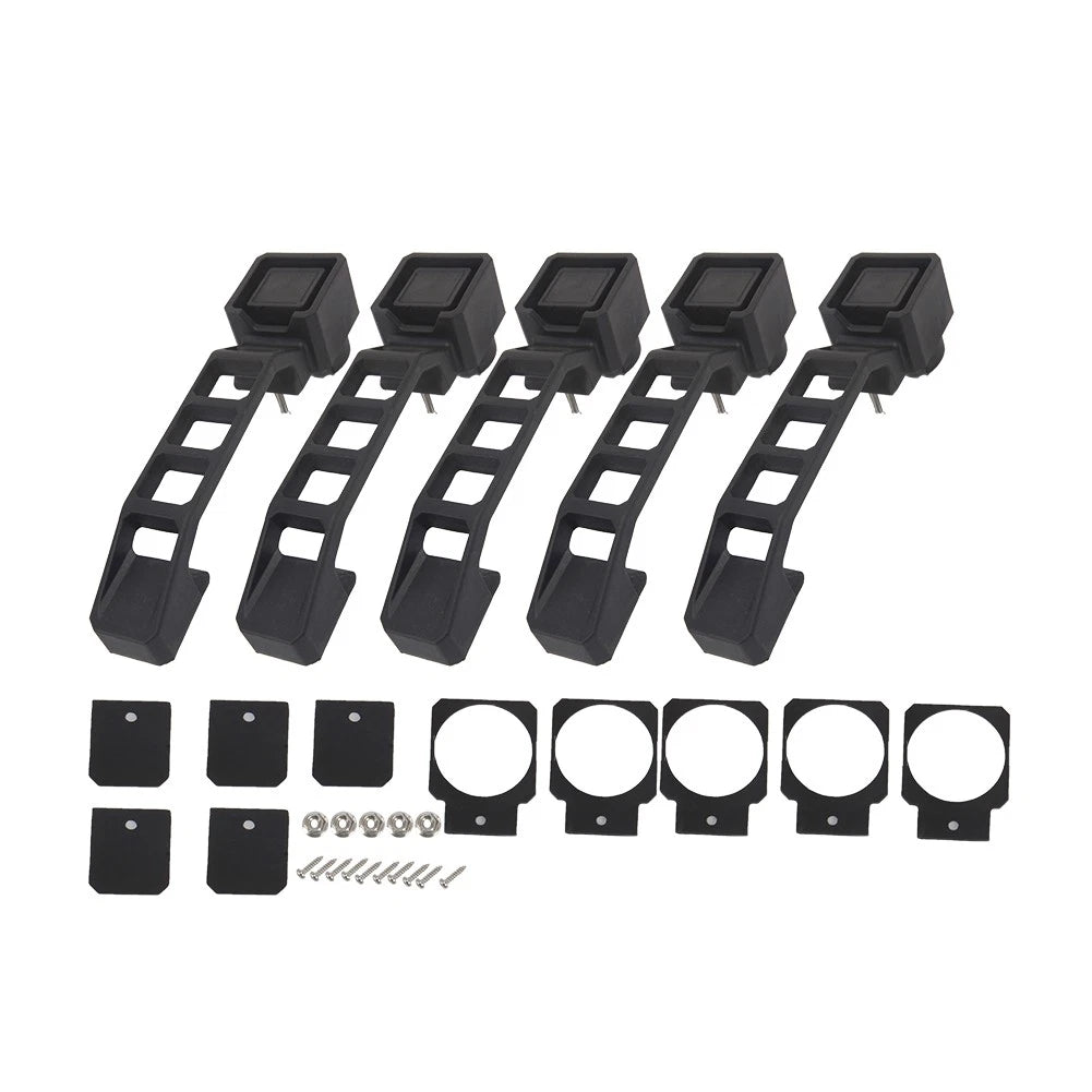 5Pcs Black Exterior Door Handles Set for Jeep Wrangler JK 2007-2017 2016 2015 14