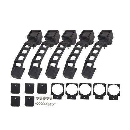 5Pcs Black Exterior Door Handles Set for Jeep Wrangler JK 2007-2017 2016 2015 14