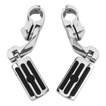 1-1/4" Highway Short Mounting Foot Pegs Fit For Harley Touring Electra Glide US