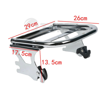 Matte Chopped Trunk Two Up Mount Rack Fit For Harley Electra Street Glide 97-08