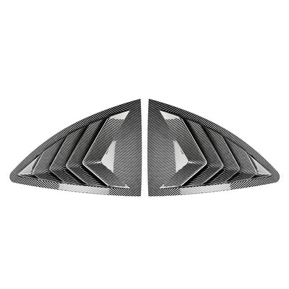 Carbon Look Rear Window Louvers Scoop Covers For Toyota GT86 For Subaru BRZ