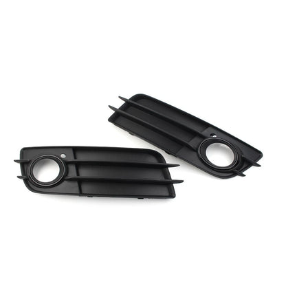 1 Pair Black Front Bumper Fog Light Grille Cover For Audi A4 B8 S4 2008-2012 US