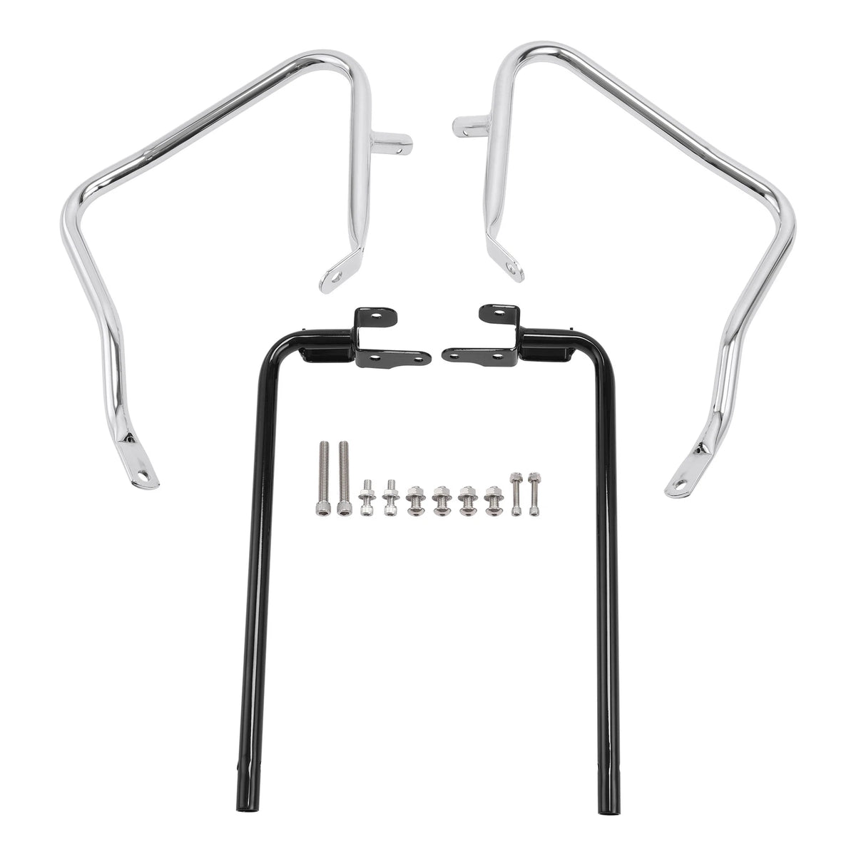 Saddlebag Bracket Guard Crash Bar For Harley Touring CVO Street Road Glide 23-Up