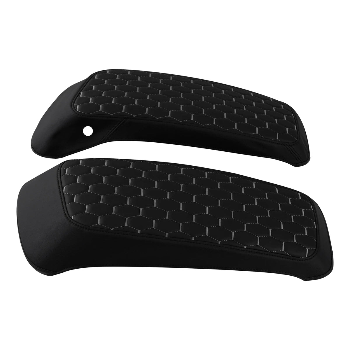 Black White Hard Saddlebags Lids Covers For Harley Electra Street Glide 14-23 22