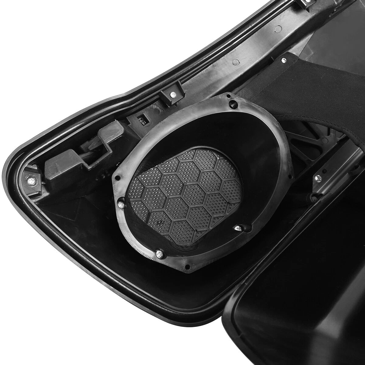 Black Extended Hard Saddlebag &6x9 Speakers For Harley CVO Electra Glide 2014-Up
