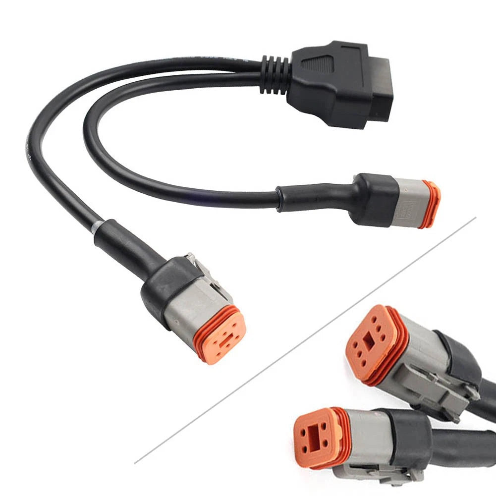 Motor 6 Pin 4 Pin to OBD2 Adapter Cable Diagnostic Scanner 2in1 For Harley US
