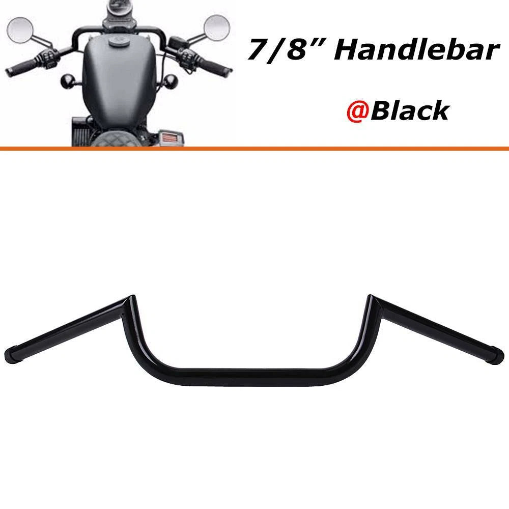Universal 7/8" Motorcycle Drag Bar Handlebar Fit For Cruiser Chopper Cafe Racer