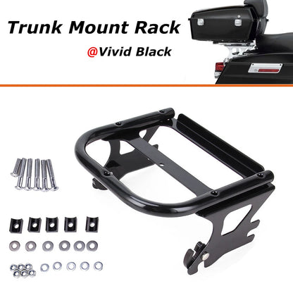 For 97-08 Touring Harley Detachable 2 Two-Up Tour Pak Pack Mounting Luggage Rack