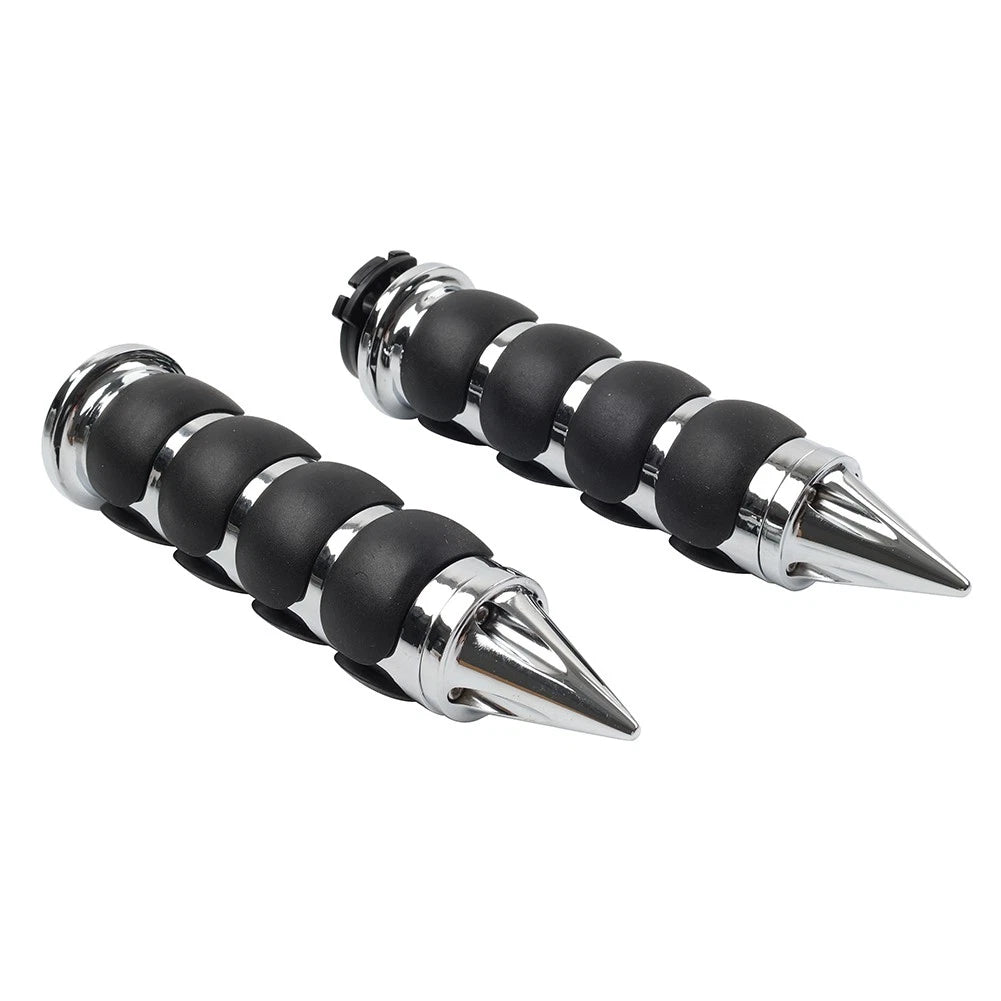1''Motor Handlebar Hand Grips W/ Throttle For Harley Sportster XL1200 883 Chrome