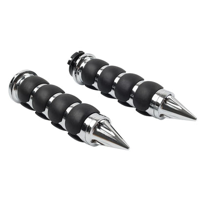 1''Motor Handlebar Hand Grips W/ Throttle For Harley Sportster XL1200 883 Chrome