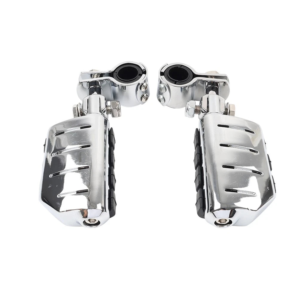 Universal Motorcycle Footpegs Highway Pegs Foot Rest 1-1/4" For Harley Fit Honda
