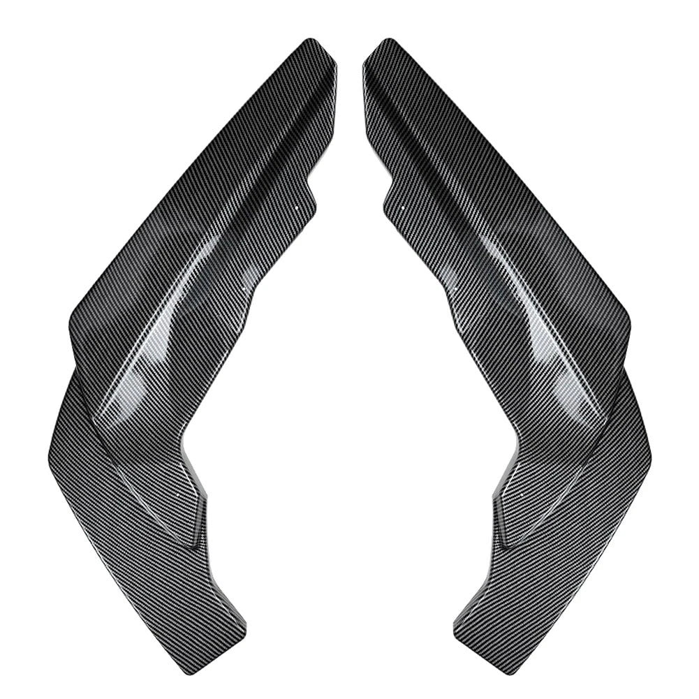 2pcs Carbon Black Rear Bumper Side Spoiler Lip For BMW 2 Series M2 G87 2023-2024