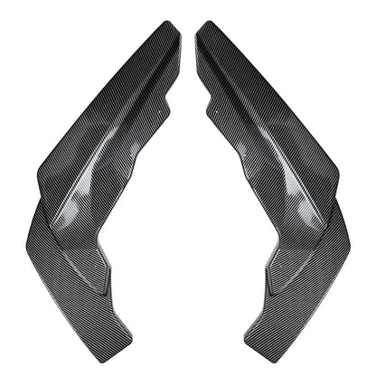 2pcs Carbon Black Rear Bumper Side Spoiler Lip For BMW 2 Series M2 G87 2023-2024