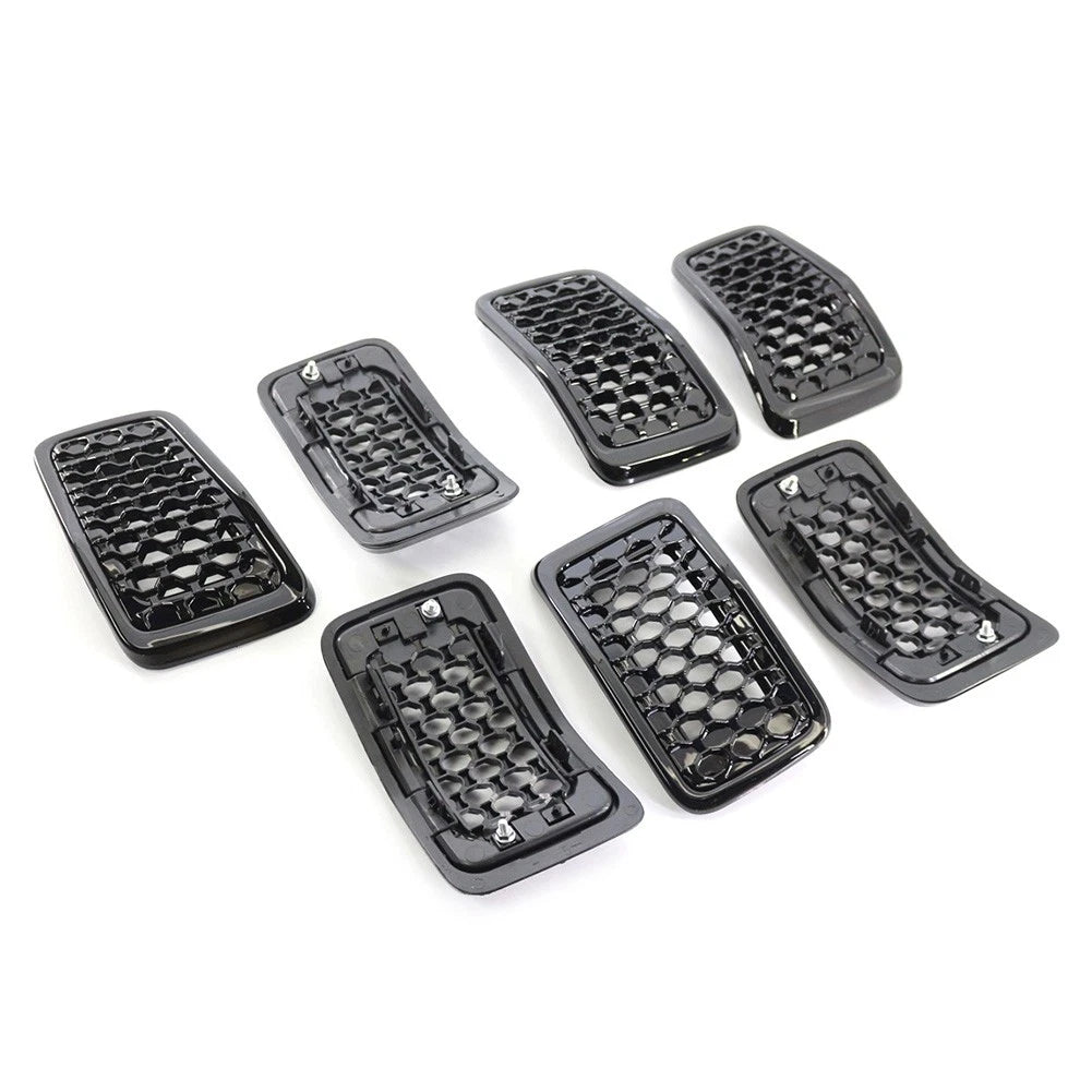 1 Set Front Bumper Kidney Mesh Grille For Jeep Cherokee 2019-2022 6AZ88DX8AB