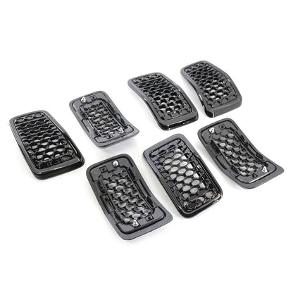 1 Set Front Bumper Kidney Mesh Grille For Jeep Cherokee 2019-2022 6AZ88DX8AB