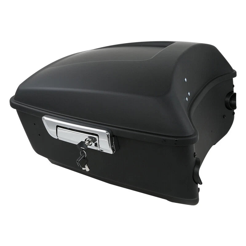 Matte Black King Trunk Pad Rack Speakers Fit For Harley Street Glide 14-25