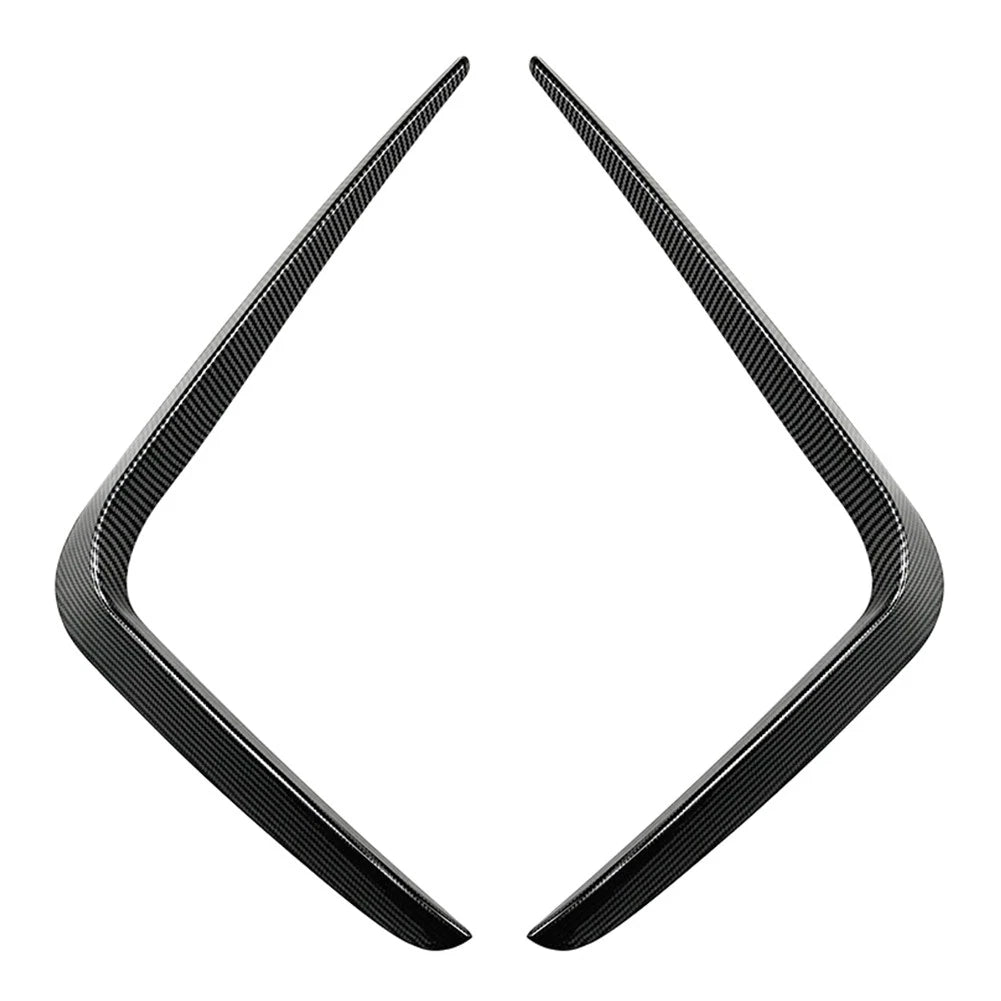Carbon Black Front Bumper Lip Spoiler For BMW 4 Series G22 G23 M Sport 2020-2023