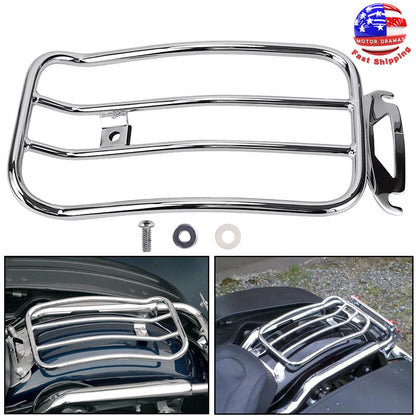 Rear Fender Solo Seat Luggage Rack For Harley Road King Street Glide Tour 97-15