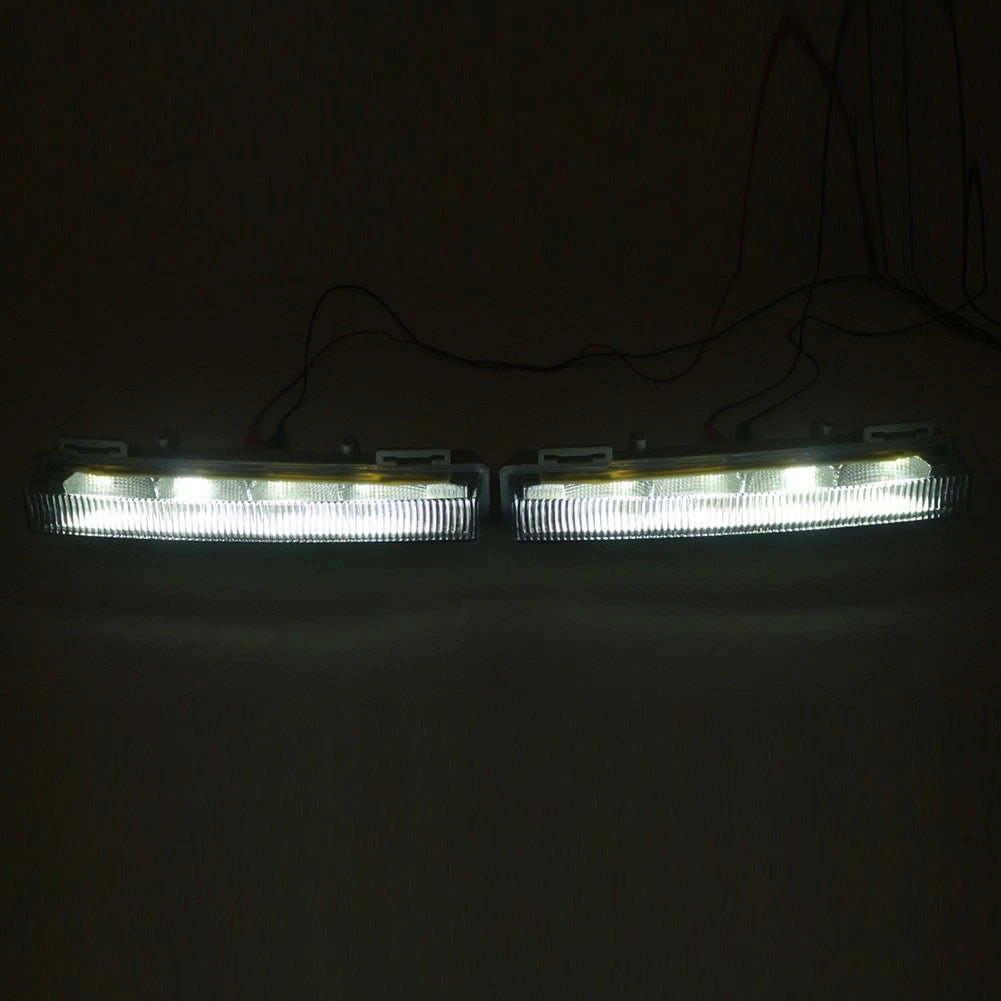 2pcs Front Daytime Running Light For Mercedes Benz W166 ML550/ML63 2012-2015