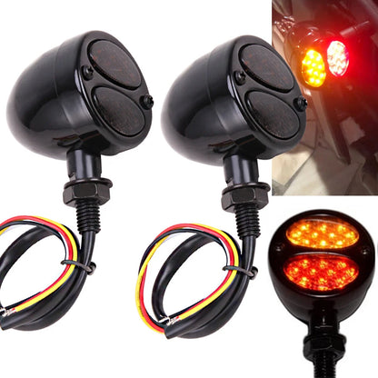 Bullet Motorcycle LED Turn Signal Indicator Brake Tail Running Light Blinker