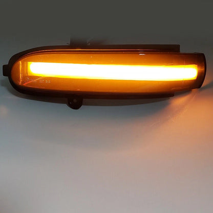 LED Mirror Dynamic Turn Signal Light For Benz C W203 S203 CL203 2001-2007 Black