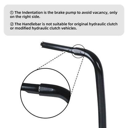 Black 14" Rise 1-1/4" Ape Handlebar Bar Fit For Harley Sportster XL Softail Dyna