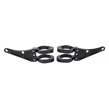 49MM Motorcycle Headlight Bracket Mount Clamp Fork Tube Holder For Harley