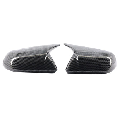Rearview Side Mirror Cover Caps Carbon Fiber Pattern For Ford Mustang 2015-2023