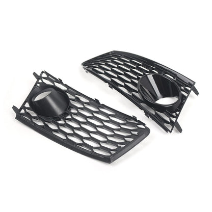 Front Bumper Fog Light Frame Grille Cover For Audi RS7 2014-2018