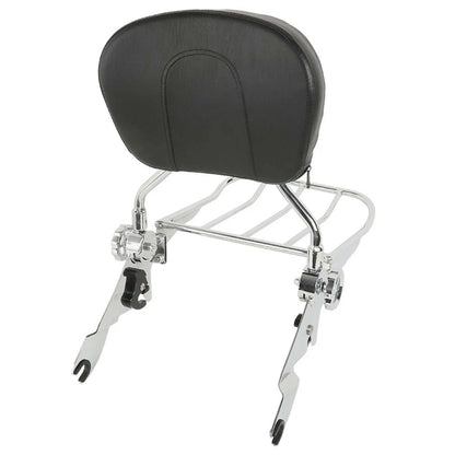 Sissy Bar Backrest Rack & Docking Kit Fit For Harley Touring Street Glide 14-24