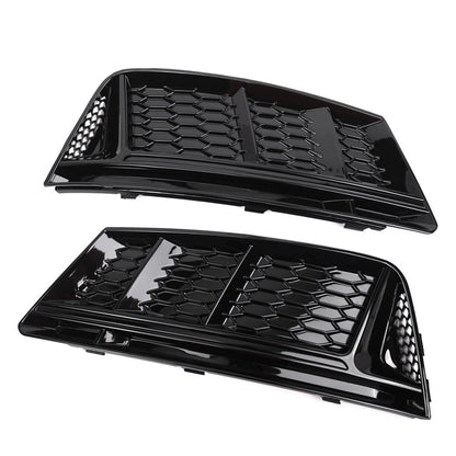 Front Bumper Lower Grill Fog Light Grille For Audi A4 B9 2016-2018