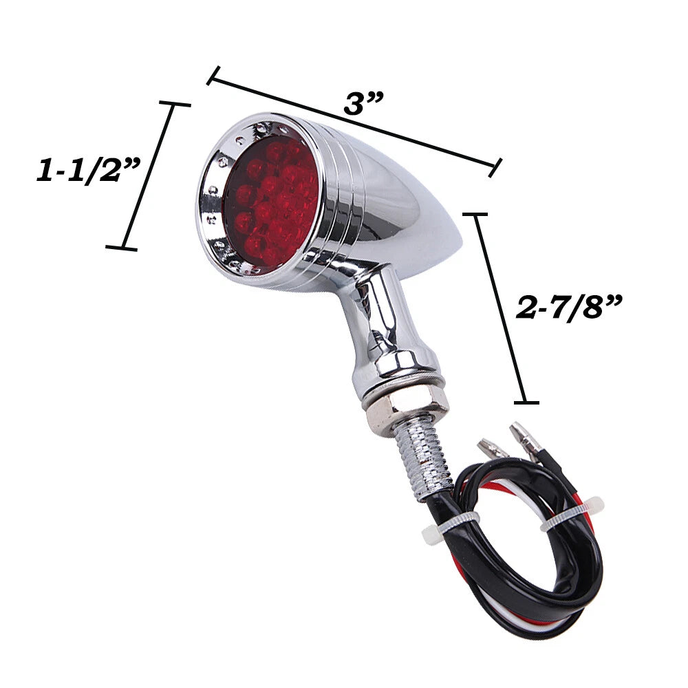 Motorcycle Bullet LED Blinker Turn Signal Lights For Harley Sportster 1200 Dyna