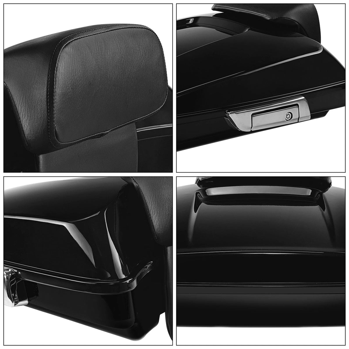 5.5" Razor Trunk Pad Two-Up Mount Rack Fit For Harley Touring Road Glide 2014-26