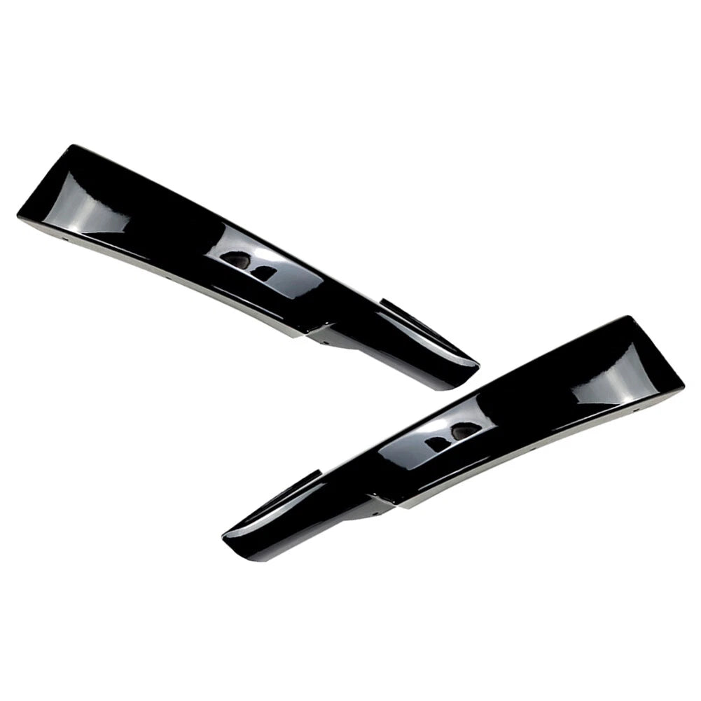 Front Bumper Lip Corner Splitters For BMW E90 E91 LCI M-Tech 2009-13 Gloss Black